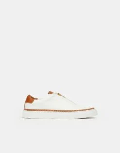 Nappa Leather Zip-Up Sneaker 15 Nappa Leather Zip-Up Sneaker -Chic Daily Fashion lf 0793 white multi