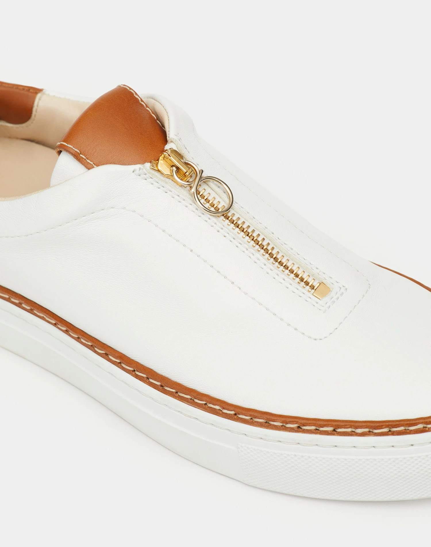 Nappa Leather Zip-Up Sneaker 10 Nappa Leather Zip-Up Sneaker - Image 10
