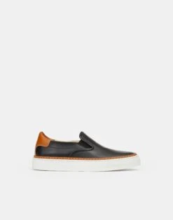 Nappa Leather Slip-On Sneaker