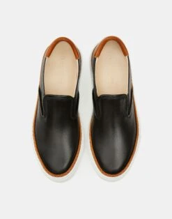 Nappa Leather Slip-On Sneaker -Chic Daily Fashion lf 0794 black multi detail