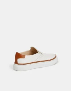 Nappa Leather Slip-On Sneaker -Chic Daily Fashion lf 0794 white multi back