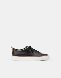 Nappa Leather Lace-Up Sneaker