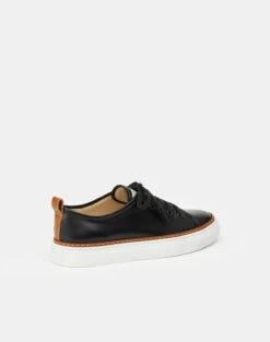 Nappa Leather Lace-Up Sneaker -Chic Daily Fashion lf 0804 black multi back