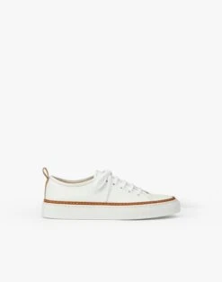 Nappa Leather Lace-Up Sneaker -Chic Daily Fashion lf 0804 white multi