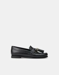 Brushed Leather 8 Knot Tassel Loafer