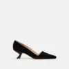 Suede Heeled Pump
