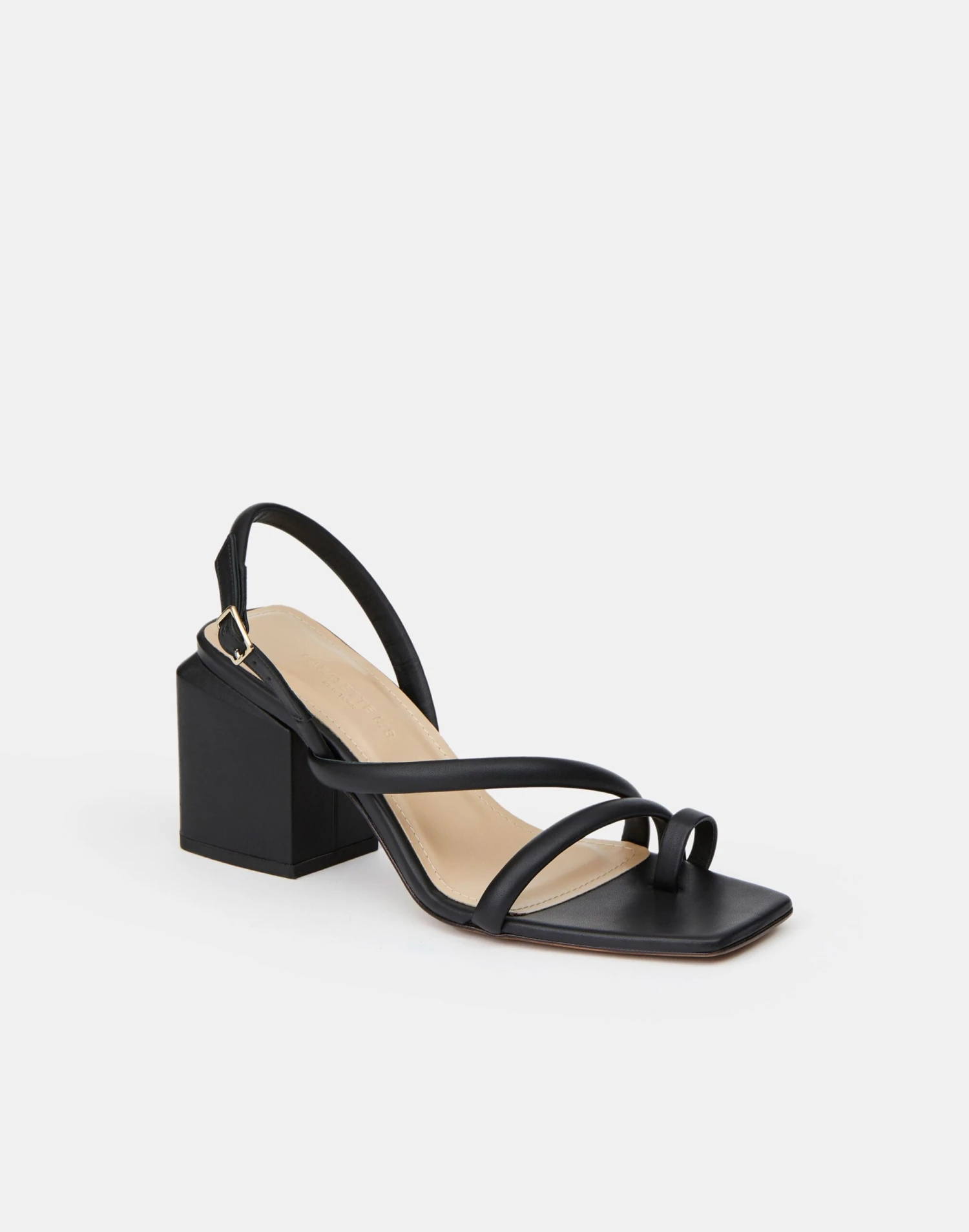 Soft Calfskin Leather Heeled City Sandal 2 Soft Calfskin Leather Heeled City Sandal - Image 2
