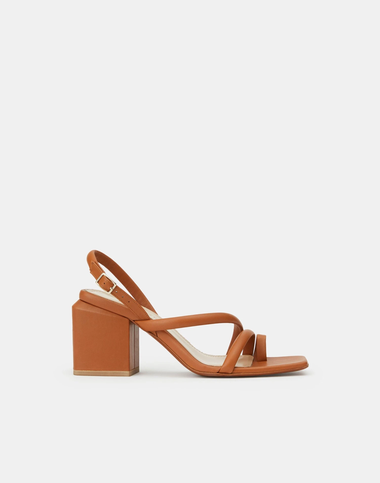Soft Calfskin Leather Heeled City Sandal 6 Soft Calfskin Leather Heeled City Sandal - Image 6