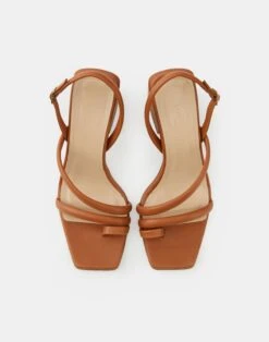 Soft Calfskin Leather Heeled City Sandal 27 Soft Calfskin Leather Heeled City Sandal -Chic Daily Fashion lf 0858 copper detail