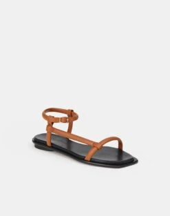 Soft Calfskin Leather City Sandal -Chic Daily Fashion lf 0865 copper other
