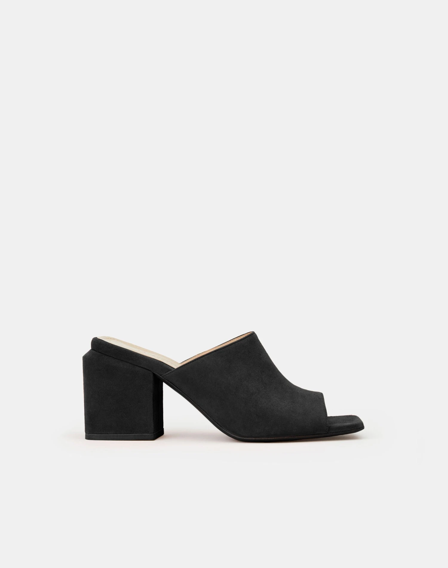Suede Heeled Mule 6 Suede Heeled Mule - Image 6