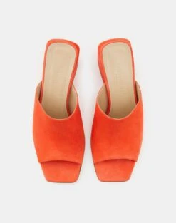 Suede Heeled Mule 31 Suede Heeled Mule -Chic Daily Fashion lf 0881 blaze detail