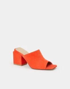 Suede Heeled Mule 30 Suede Heeled Mule -Chic Daily Fashion lf 0881 blaze other