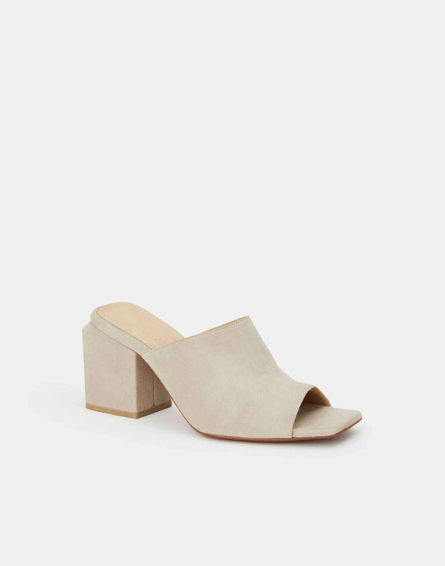 Suede Heeled Mule 2 Suede Heeled Mule - Image 2