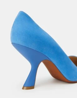 Suede Pump -Chic Daily Fashion lf 0886 classic cobalt detail2