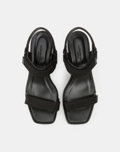 Nappa Leather Platform Sandal 8 Nappa Leather Platform Sandal -Chic Daily Fashion lf 0891 black detail