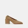 Nappa Leather Square Toe Pump