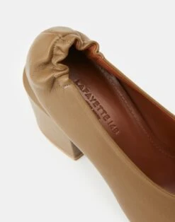 Nappa Leather Square Toe Pump 20 Nappa Leather Square Toe Pump -Chic Daily Fashion lf 0892 cadet khaki detail2