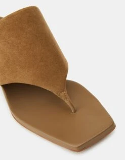 Suede Square Toe Heeled Sandal 19 Suede Square Toe Heeled Sandal -Chic Daily Fashion lf 0896 cadet khaki detail2