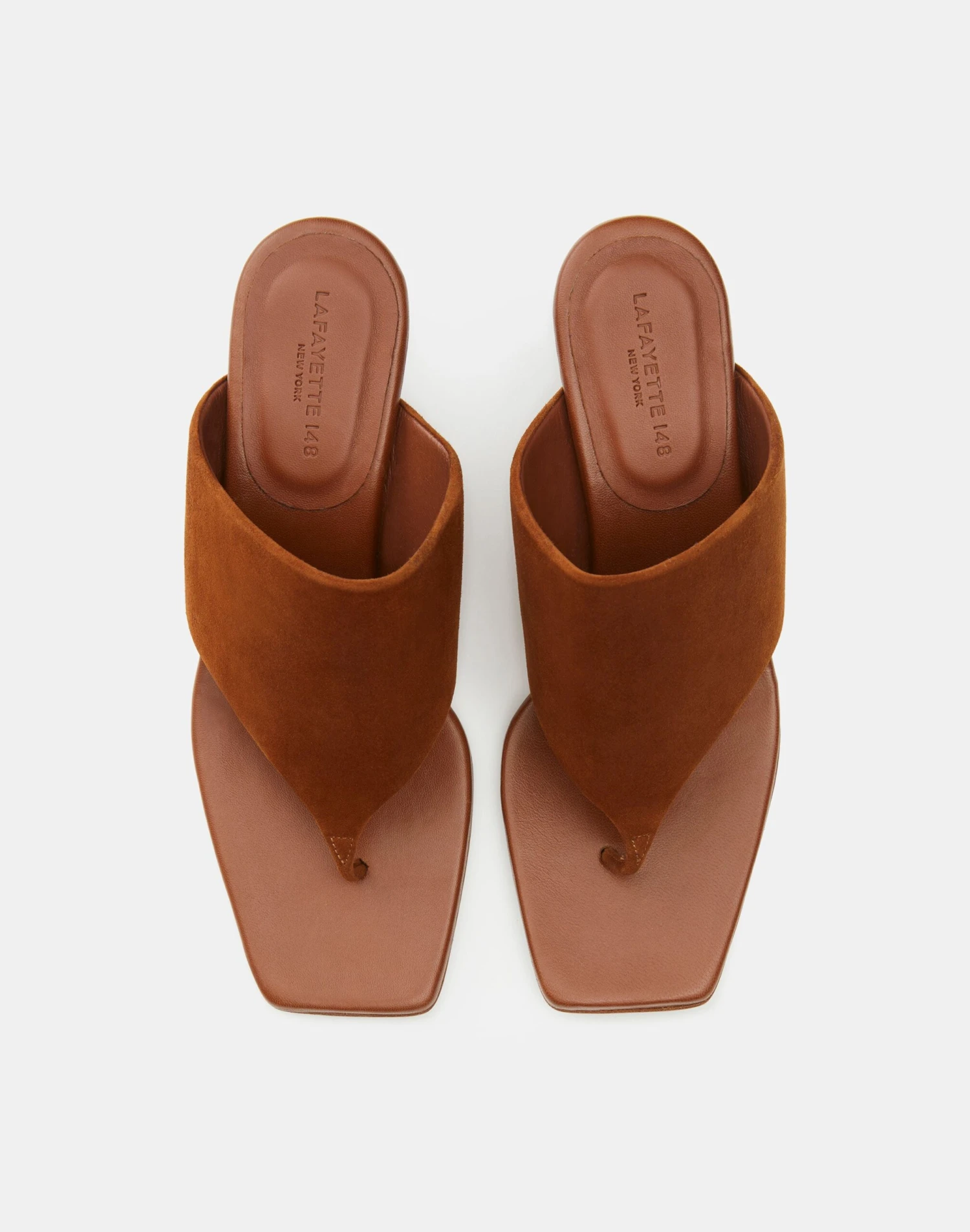 Suede Square Toe Heeled Sandal 4 Suede Square Toe Heeled Sandal - Image 4