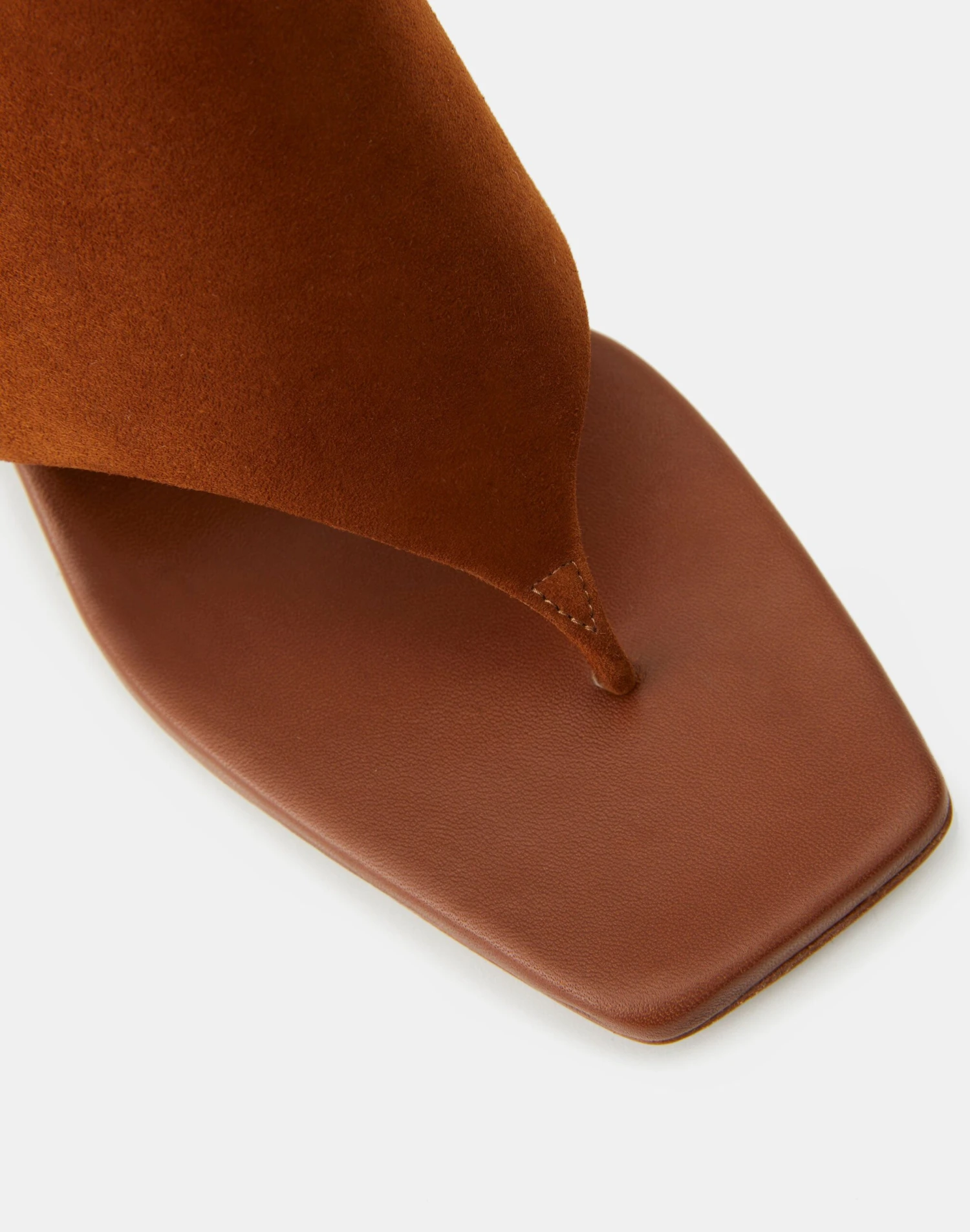 Suede Square Toe Heeled Sandal 5 Suede Square Toe Heeled Sandal - Image 5