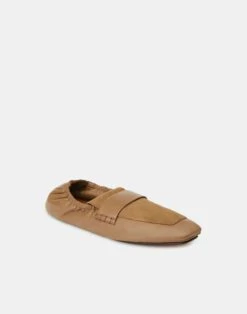 Nappa Leather & Suede Packable Loafer -Chic Daily Fashion lf 0903 cadet khaki other
