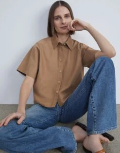 Nubuck Calfskin Suede Shirt -Chic Daily Fashion mbdm8v l078 oat catalog