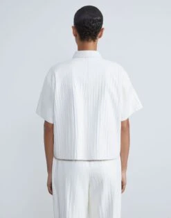 Featherweight Lambskin Plissé Shirt 12 Featherweight Lambskin Plissé Shirt -Chic Daily Fashion mbdm8v l092 cloud back