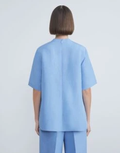 Silk-Linen Blouse 28 Silk-Linen Blouse -Chic Daily Fashion mbdp4h 1g63 cool blue back