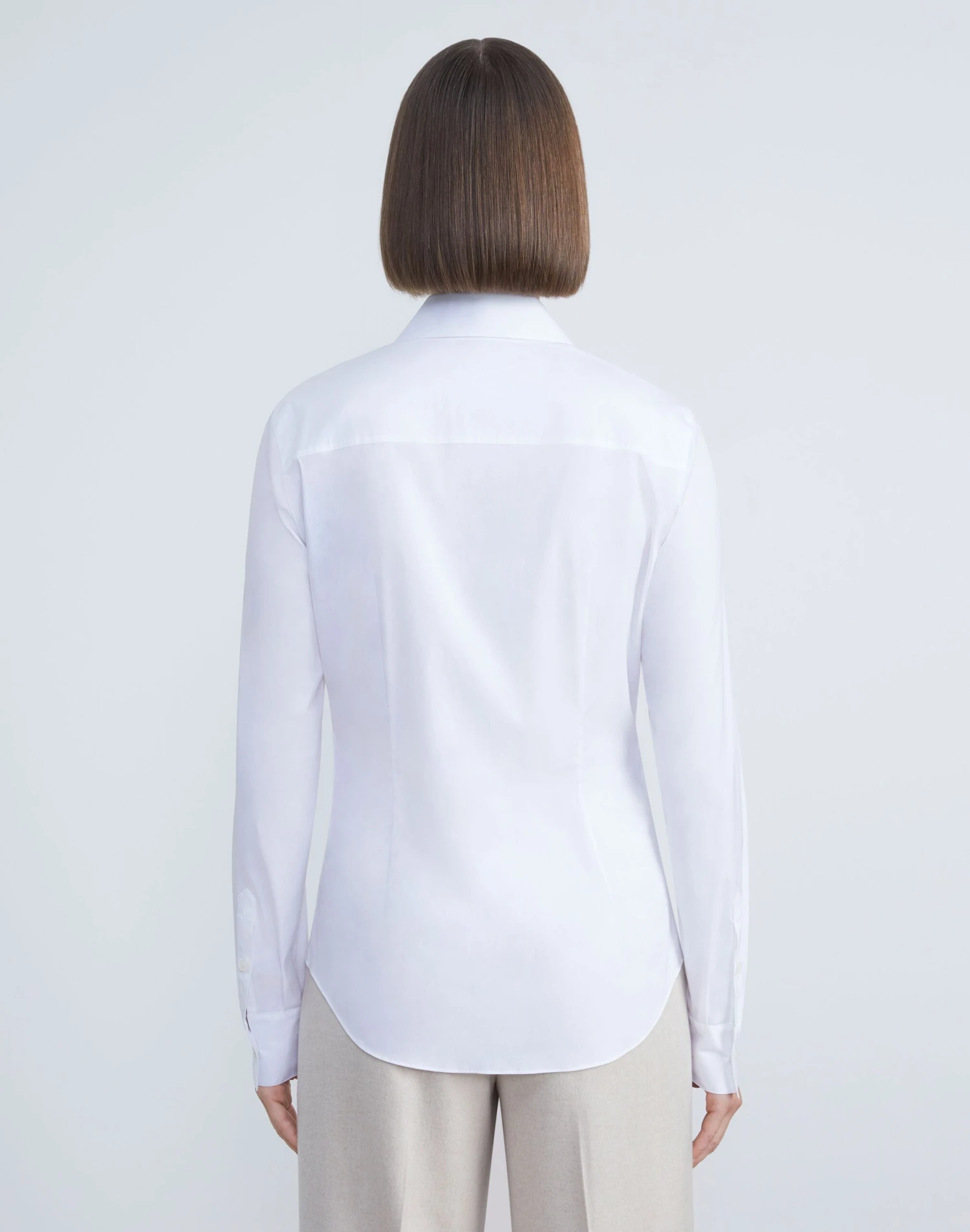 Stretch Cotton Button Front Shirt 4 Stretch Cotton Button Front Shirt - Image 4