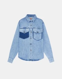 L148 Denim Two-Tone Shirt Jacket