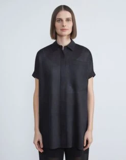 Sustainable Gemma Cloth Voile Oversized Shirt 17 Sustainable Gemma Cloth Voile Oversized Shirt -Chic Daily Fashion mbdv8v 7556 black