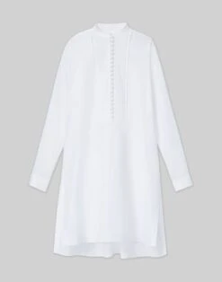 Vintage Linen Oversized Pintuck Tunic