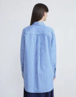 Banker Stripe Cotton Buttoned Shirt -Chic Daily Fashion mbeb5r 1x51 royale multi back