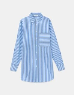 Banker Stripe Cotton Buttoned Shirt