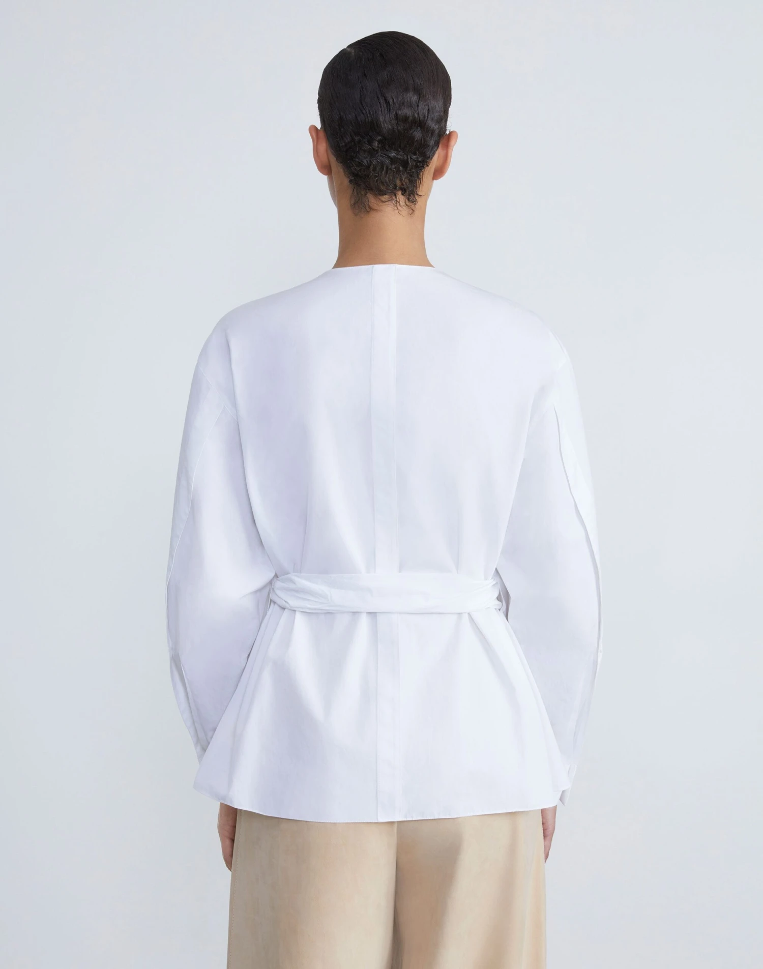 Stretch Cotton Wrap Blouse 10 Stretch Cotton Wrap Blouse - Image 10