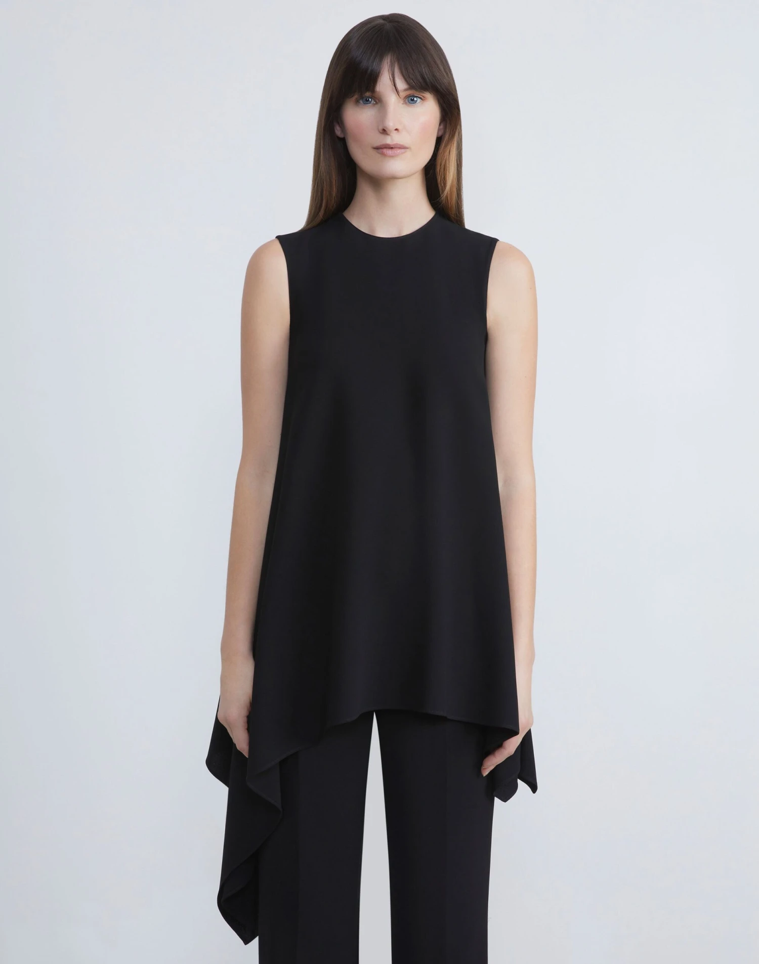 Finesse Crepe Asymmetric Blouse 3 Finesse Crepe Asymmetric Blouse - Image 3