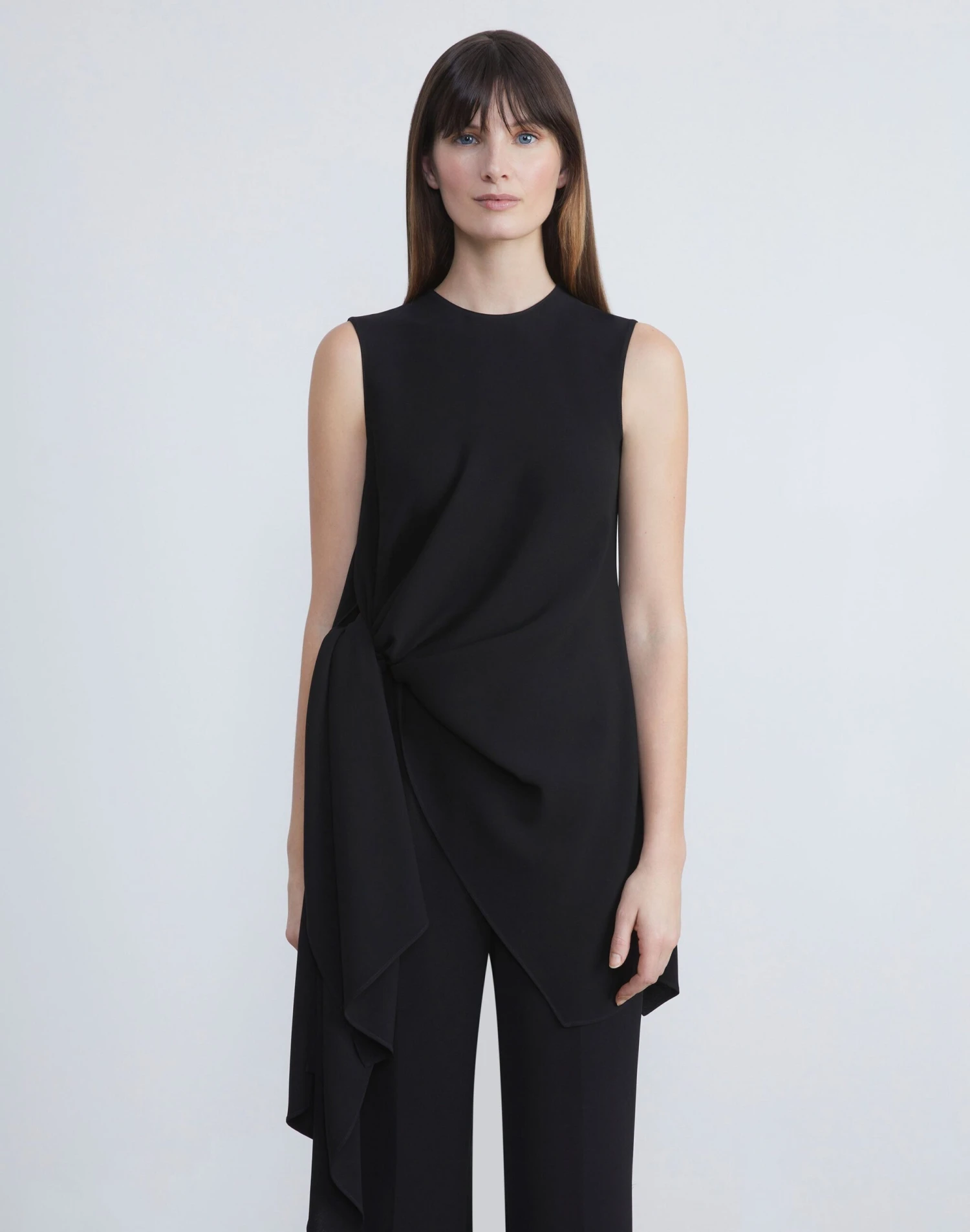 Finesse Crepe Asymmetric Blouse 6 Finesse Crepe Asymmetric Blouse - Image 6