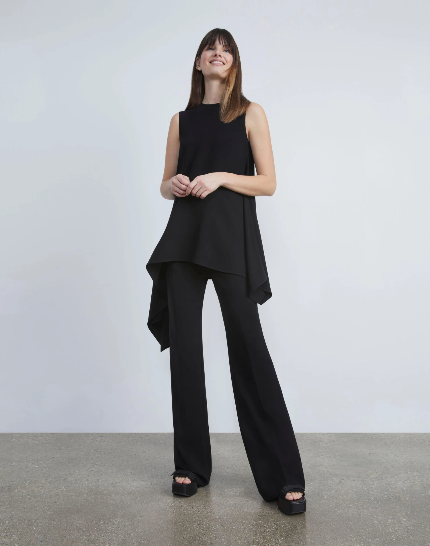 Finesse Crepe Asymmetric Blouse 2 Finesse Crepe Asymmetric Blouse - Image 2