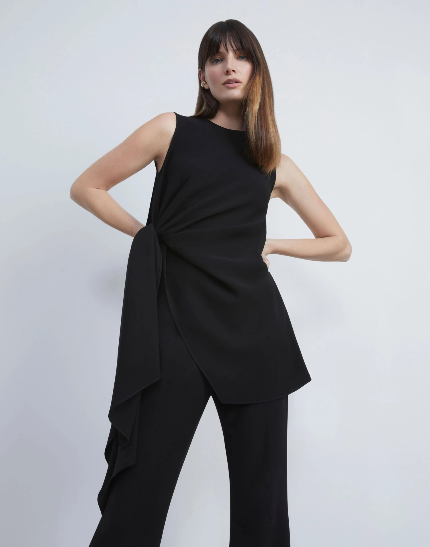 Finesse Crepe Asymmetric Blouse 7 Finesse Crepe Asymmetric Blouse - Image 7
