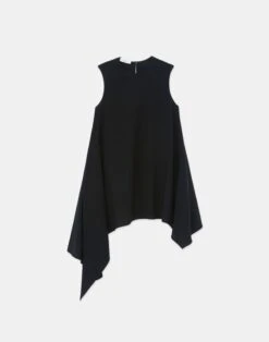 Finesse Crepe Asymmetric Blouse