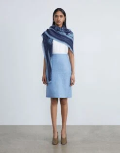 Organic Silk Stretch Georgette Pintuck Sleeveless Blouse -Chic Daily Fashion mbee3r 1u38 cloud full