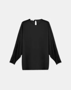 Organic Silk Georgette Button Sleeve Blouse