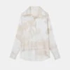Postcards Jacquard Silk Blouse