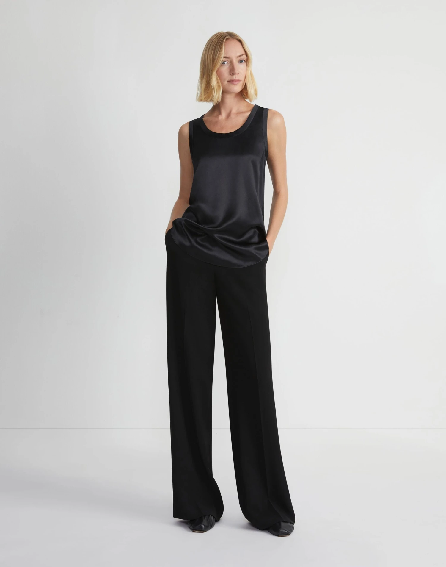 Silk Charmeuse Reversible Perla Blouse 2 Silk Charmeuse Reversible Perla Blouse - Image 2