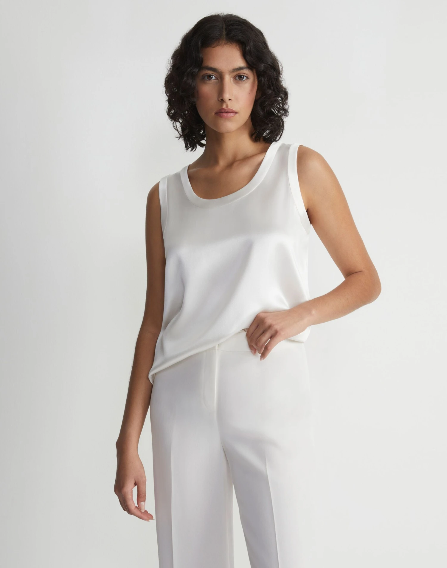 Silk Charmeuse Reversible Perla Blouse 8 Silk Charmeuse Reversible Perla Blouse - Image 8