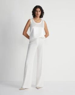 Silk Charmeuse Reversible Perla Blouse 25 Silk Charmeuse Reversible Perla Blouse -Chic Daily Fashion mbw19r 2629 cloud full