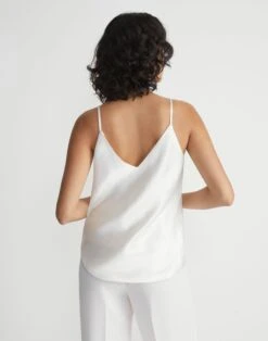 Silk Charmeuse Bias Tank -Chic Daily Fashion mby95r 2629 cloud back