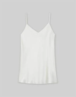 Silk Charmeuse Bias Tank -Chic Daily Fashion mby95r 2629 cloud flat