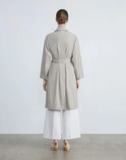Two Tone Cotton Oversized Convertible Trench Coat 14 Two Tone Cotton Oversized Convertible Trench Coat -Chic Daily Fashion mcb72r 1x40 alabaster sandstone back2